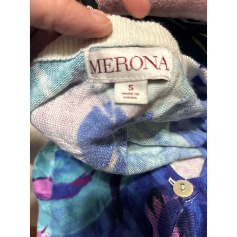 Metona watercolor cardigan size small